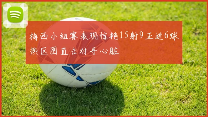 梅西小组赛表现惊艳15射9正进6球热区图直击对手心脏