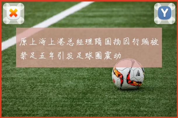 原上海上港总经理隋国扬因行贿被禁足五年引发足球圈震动